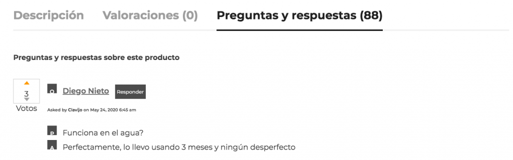 preguntas y respuestas woocommerce