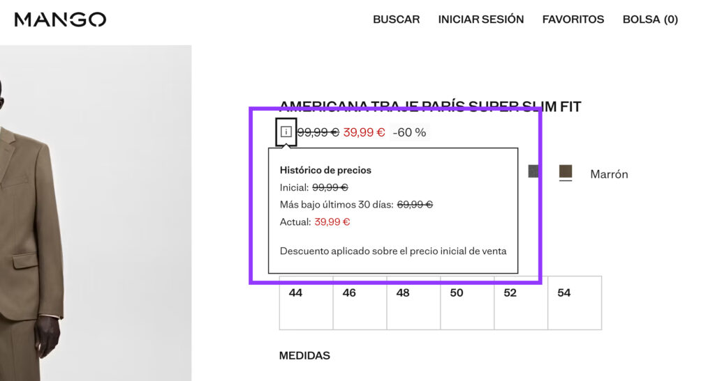 informacion precio mas bajo woocommerce