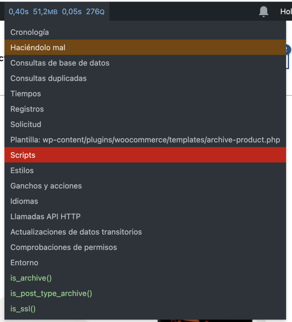 query monitor wordpress
