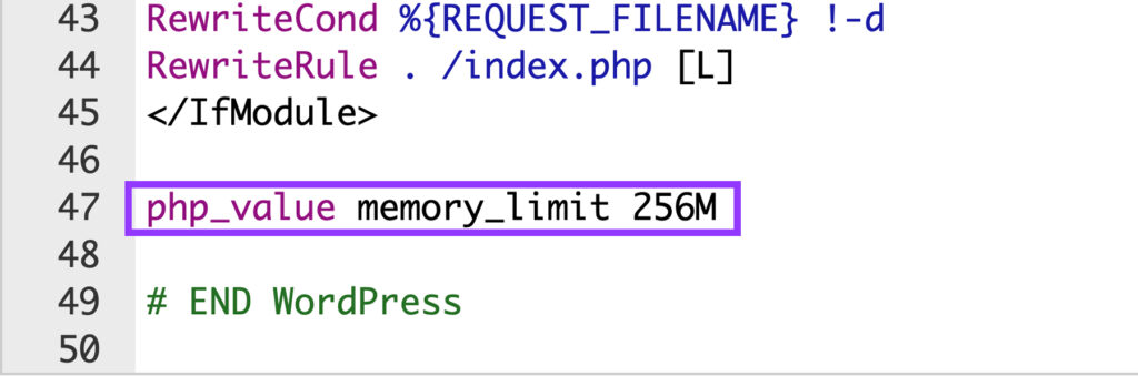 subir el limite de memoria ficheros wordpress