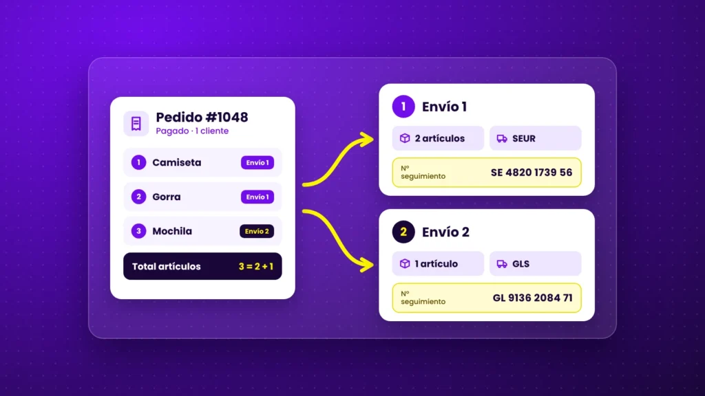 pedido varios envios woocommerce 