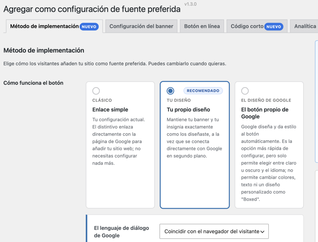 plugin wordpress add as preferred source on google